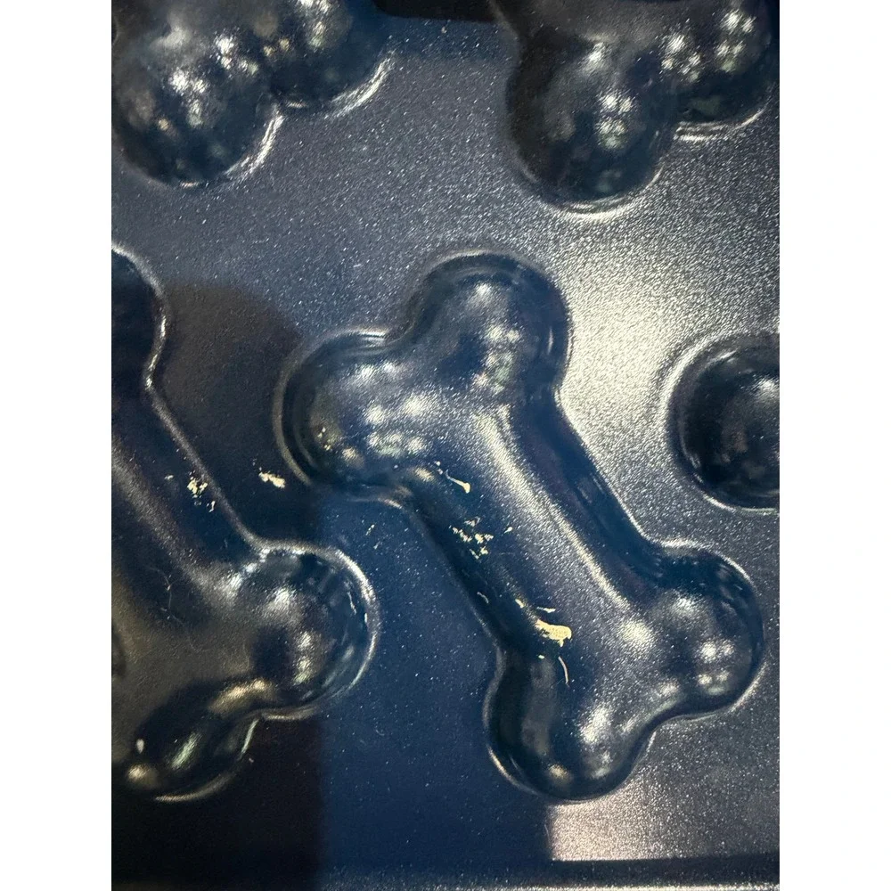 Nordic Ware Puppy Love Navy Dog Bone Treat Pan Nonstick Baking Mold New W Tag
